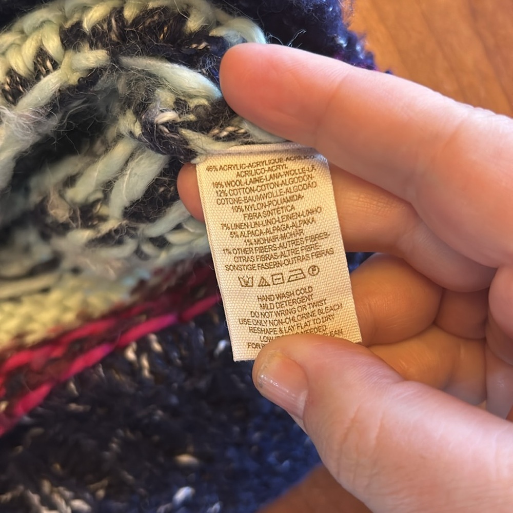 FREE PEOPLE Silver Reed Fair Aisle Sweater size small - Picture 9 of 11